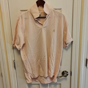 Brooks brothers mens pink polo medium